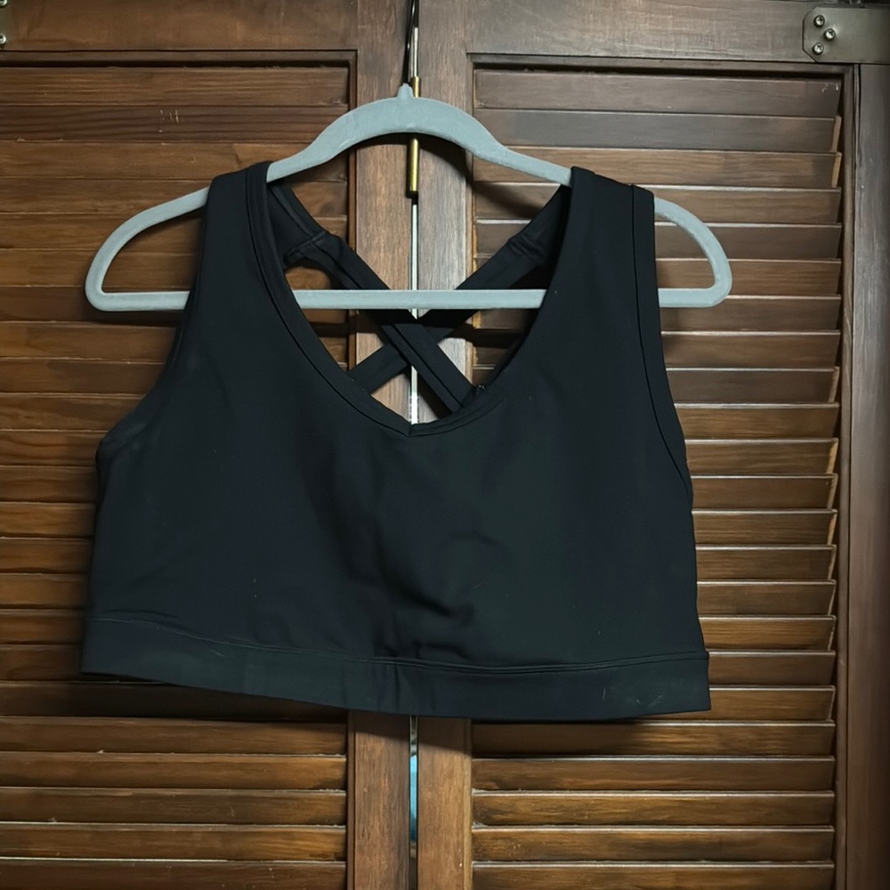 Torrid Sports Bra with Criss-Cross Back and V-Neck